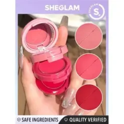 Sheglam Very Cherry Cheek Lip Cream Stack Niacinamide Squalane Dual Use Vegan – Image 4