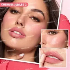 Sheglam Very Cherry Cheek Lip Cream Stack Niacinamide Squalane Dual Use Vegan – Image 3