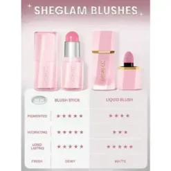 Sheglam Buttery Bliss Blush Stick Rose Ritual Shea Squalane Aloe Vegan Hexagone – Image 3