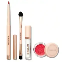 Sheglam Lip Dazzler Glitter Kit Red Carpet 3-en-1 Liner Gloss Glitter Vegan