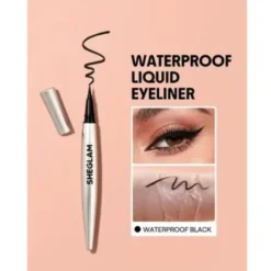 Sheglam Uninterrupted Waterproof Liquid Eyeliner Noir Pointe Fine Longue Tenue – Image 4