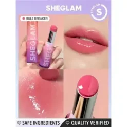 Sheglam Mirror Kiss High-Shine Lipstick Rule Breaker Pivoine Silicone-Free Vegan – Image 4
