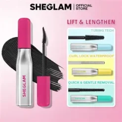Sheglam Lashlighter Up Out Mascara 5 Peptides Jojoba Biotine Waterproof Noir – Image 3