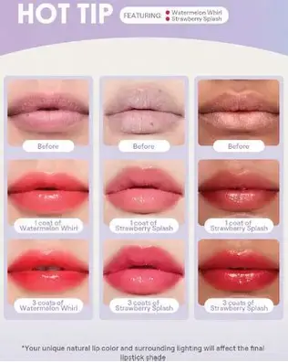 Sheglam Hydra Jelly Pocket Lip Jam Strawberry Splash Phytosterols Ricin Vegan – Image 2