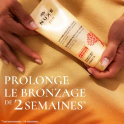 Nuxe Sun Lait Fraicheur Apres-Soleil Visage Corps Caroube Jojoba Tiaré 200ml – Image 3