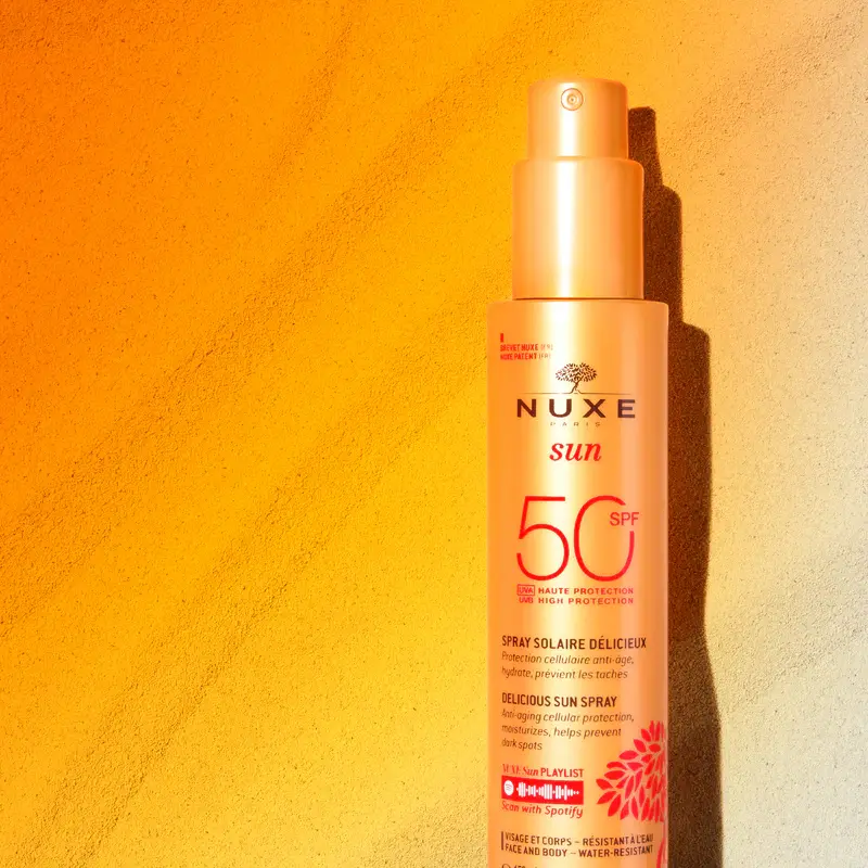 Nuxe Sun Spray Solaire Delicieux SPF50 Complexe Filtrant Brevet Riz Romarin 150ml – Image 2