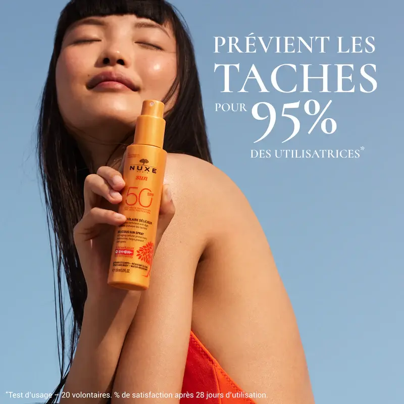 Nuxe Sun Spray Solaire Delicieux SPF50 Complexe Filtrant Brevet Riz Romarin 150ml – Image 4