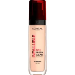 L'Oreal Infaillible 24H Fresh Wear Foundation 20 Ivory SPF25 Oxygen Waterproof 30ml