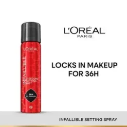 Alternative view of L'Oreal Paris Infaillible Brume Fixatrice 3 Secondes Maquillage Longue Tenue 75ml
