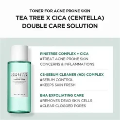 SKIN1004 Tea-Trica Purifying Toner Tea Tree Cyprès BHA Centella Peau Acneique 210ml – Image 3