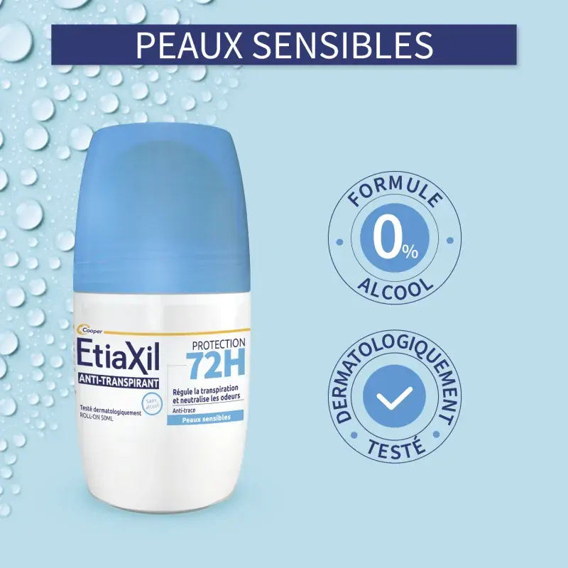 ETIAXIL Anti-Transpirant Protection 72H Aisselles Roll-On 50ml – Image 3