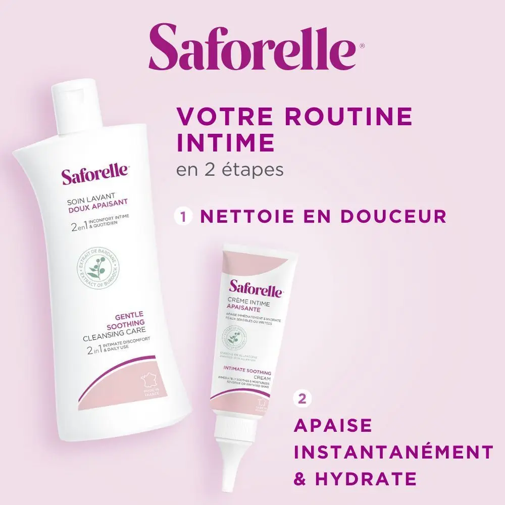 SAFORELLE Soin Lavant Doux Apaisant Hygiene Intime et Corps 250ml – Image 5