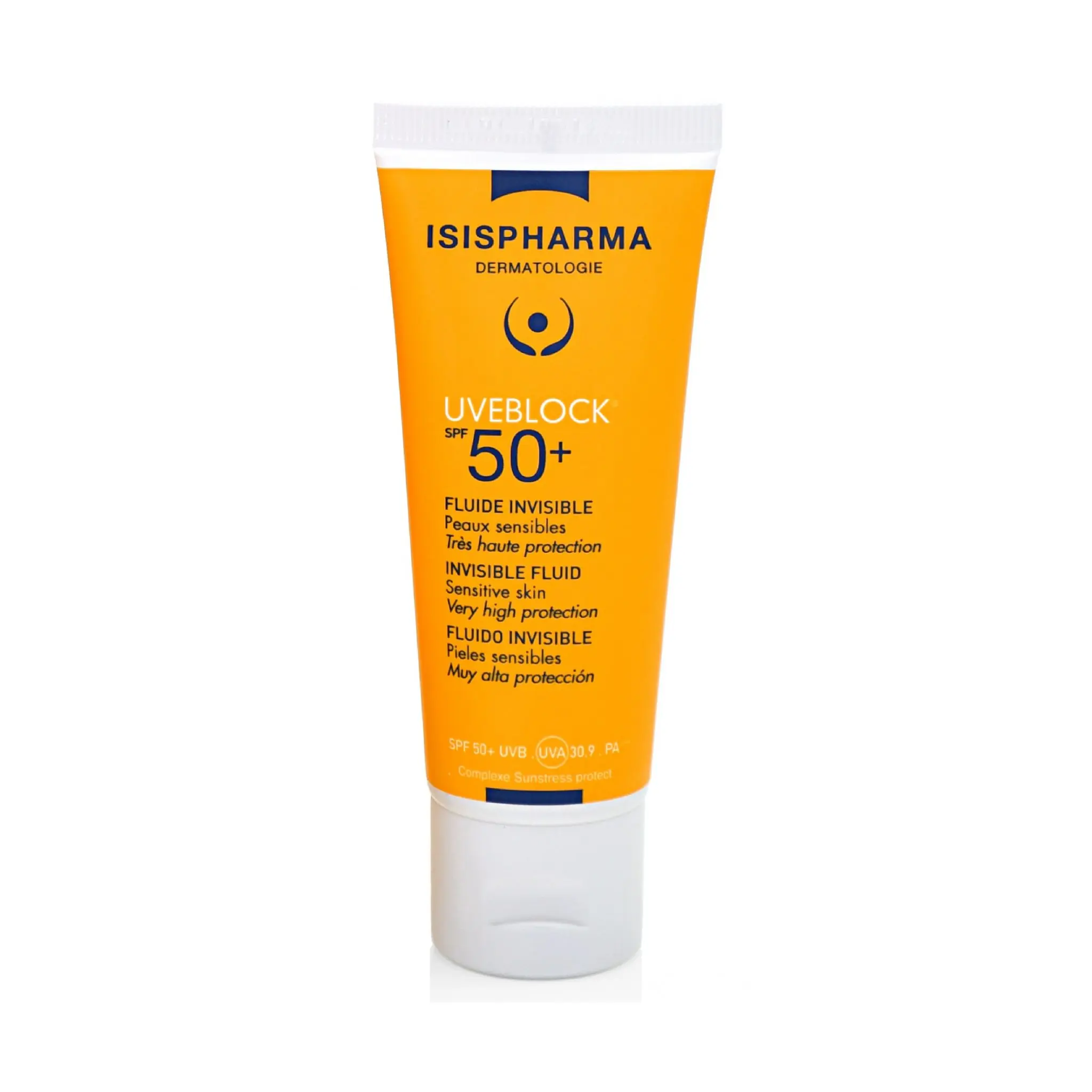 ISISPHARMA Uveblock SPF50+ Fluide Invisible Peaux Sensibles 40ml