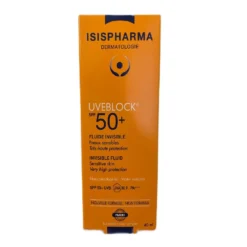 ISISPHARMA Uveblock SPF50+ Fluide Invisible Peaux Sensibles 40ml – Image 2