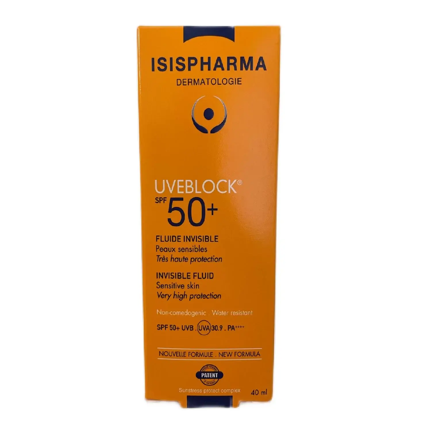 ISISPHARMA Uveblock SPF50+ Fluide Invisible Peaux Sensibles 40ml – Image 2