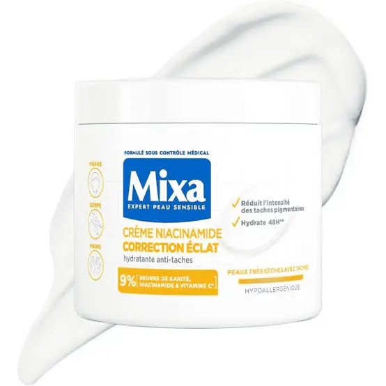 MIXA La Creme Niacinamide Correction Eclat Visage Corps Mains