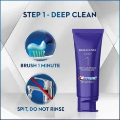 CREST 3D White Brilliance 2-Step Dentifrice 85ml + Gel Blanchissant 63ml – Image 4