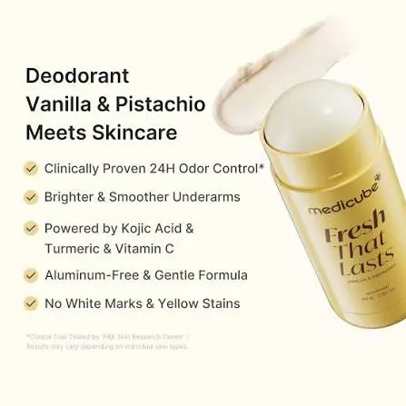 MEDICUBE Kojic Acid Deodorant Stick Vanille Pistache Sans Aluminium – Image 3