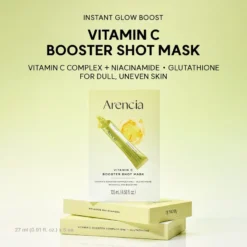 ARENCIA Vitamin C Booster Shot Masque Tissu Eclat 5 Masques – Image 5
