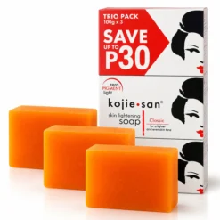 KOJIE SAN Savon Acide Kojique Anti-Taches Visage Corps 3x100g