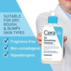 CERAVE Gel Nettoyant SA Anti-Rugosites Acide Salicylique Visage et Corps 236ml – Image 2