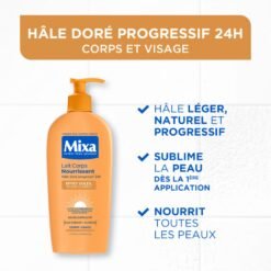 MIXA Lait Corps Autobronzant Effet Soleil Peaux Mates 250ml – Image 2