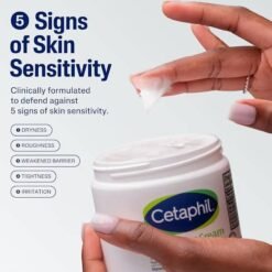 CETAPHIL Creme Hydratante Visage et Corps Peaux Seches Sensibles 450g – Image 4