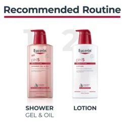 EUCERIN pH5 Gel-Huile de Douche Peaux Sensibles et Seches 1000ml – Image 4